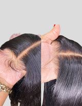 Straight Lace Front Wig 13x6 Lace Frontal Wig 40 Inch Glueless Human Hair Wigs-2