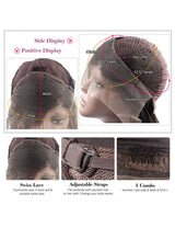 Straight Lace Front Wig 13x6 Lace Frontal Wig 40 Inch Glueless Human Hair Wigs-4