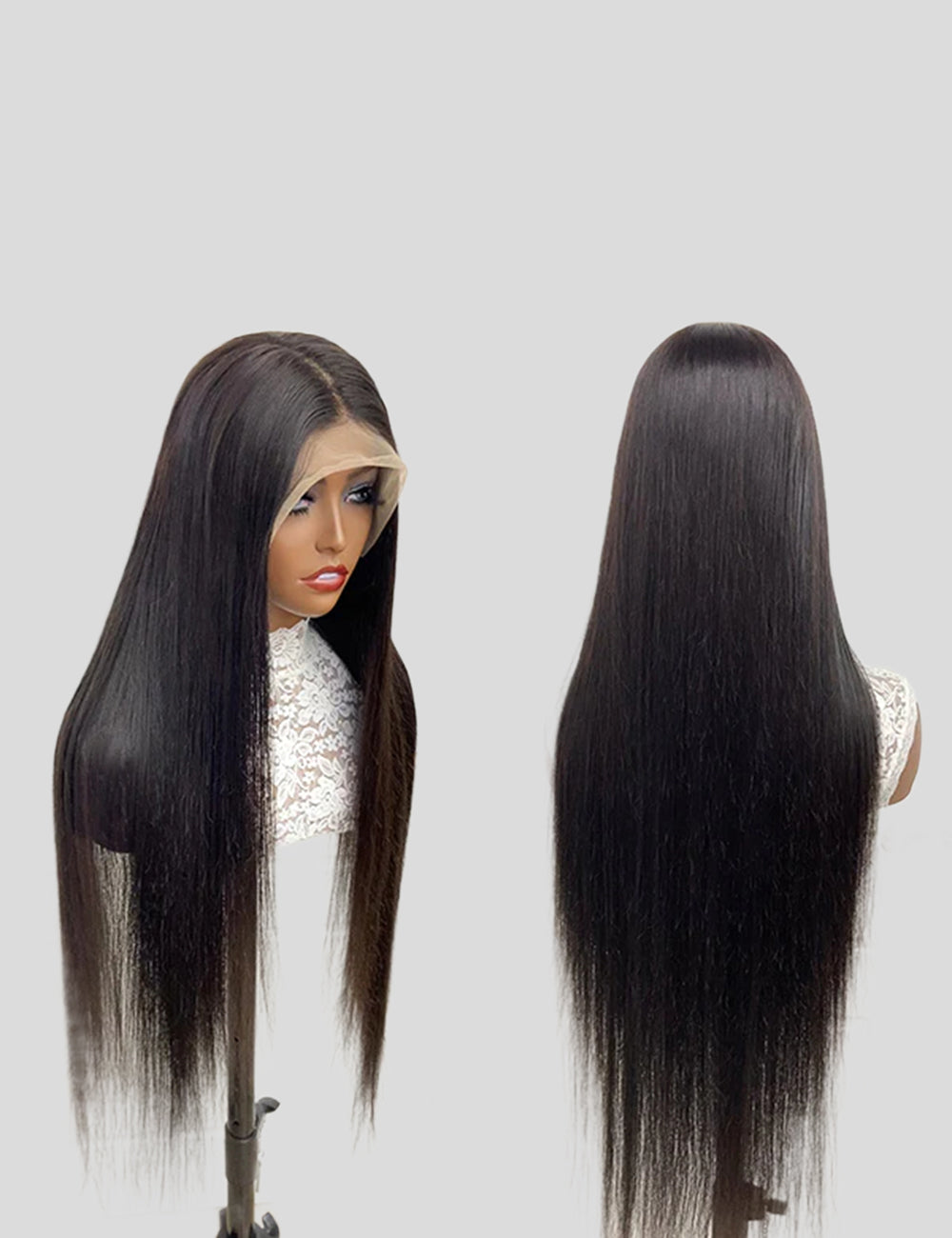 Straight Lace Front Wigs Brazilian Human Hair Wigs 13x4 HD Lace Frontal Wig With Baby Hair-3