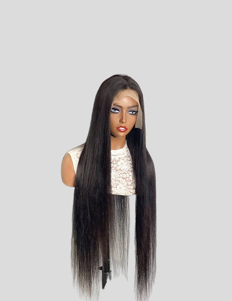 Straight Lace Wig Glueless Human Hair Wig 30 Inch Long Lace Front Wig 13x4 HD Lace Frontal Wig-3