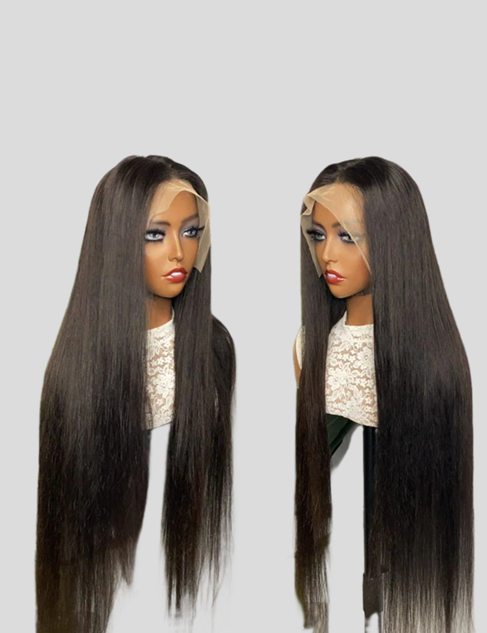 Straight Lace Wig Glueless Human Hair Wig 30 Inch Long Lace Front Wig 13x4 HD Lace Frontal Wig-4