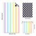 Striped Double-faced fleece Reversible  Beach Towel | PRUSES