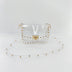 Studded Rivet Flap Clear Shoulder Bag Crossbody Purse with Chain Strap| PRUSES-1