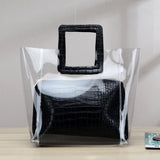 Summer_Clear_Beach_Tote_with_Black_PU_Reptile_1