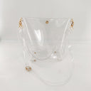 Transparent Buckle Bag Clear Jelly Women's Purse with Wide Strap| PRUSES