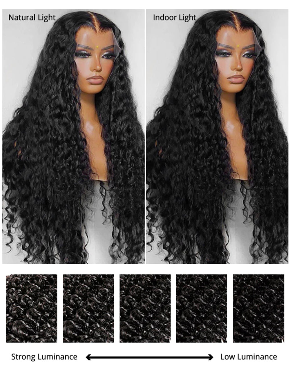Water Wave Full Lace Wigs With Pre Plucked HD 360 Full Wigs With Natural Hairline-5
