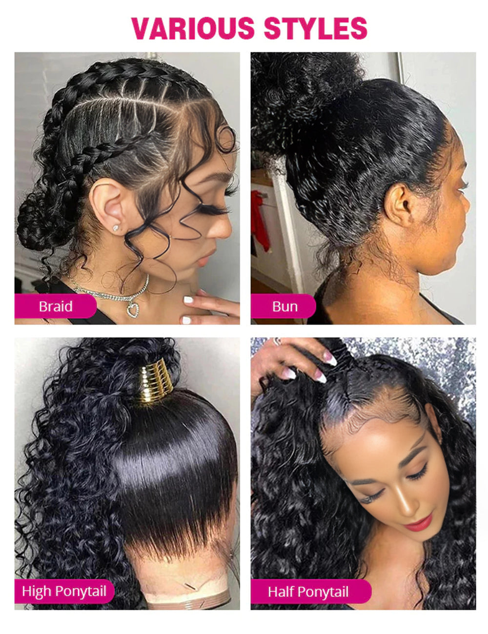 Water Wave Full Lace Wigs With Pre Plucked HD 360 Full Wigs With Natural Hairline-9