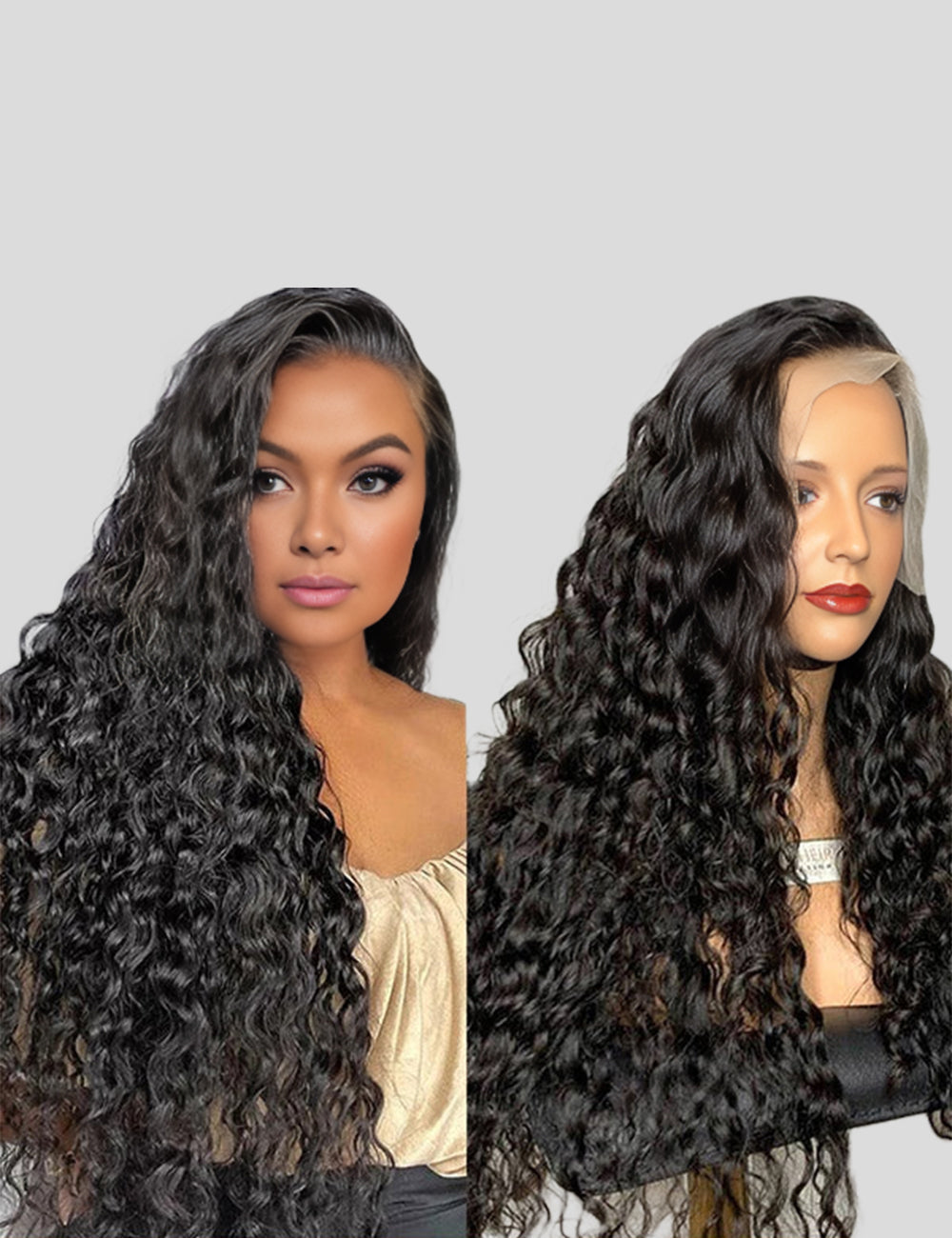 Water Wave Lace Front Wig 13x6 HD Lace Frontal Wig 40 Inch Glueless Human Hair Wigs-1