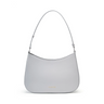 White Smooth Leather Shoulder Hobo Bags Trend Handbags | PRUSES