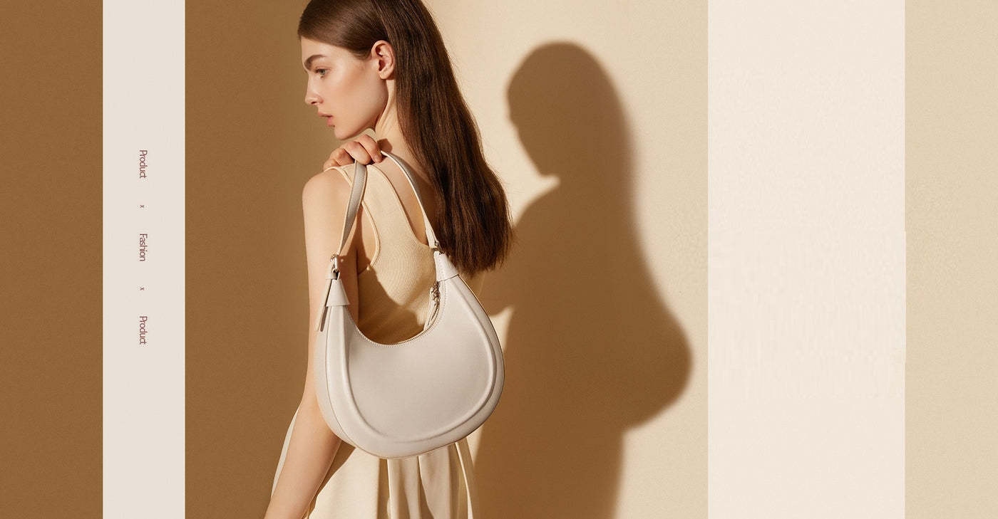 off-white genuine leather half moon handbag banner