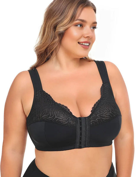 Women Plus Size Adjustment Shaping Front Closure Bra | PRUSES-2