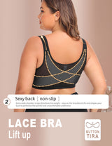 Women Plus Size Adjustment Shaping Front Closure Bra | PRUSES-4