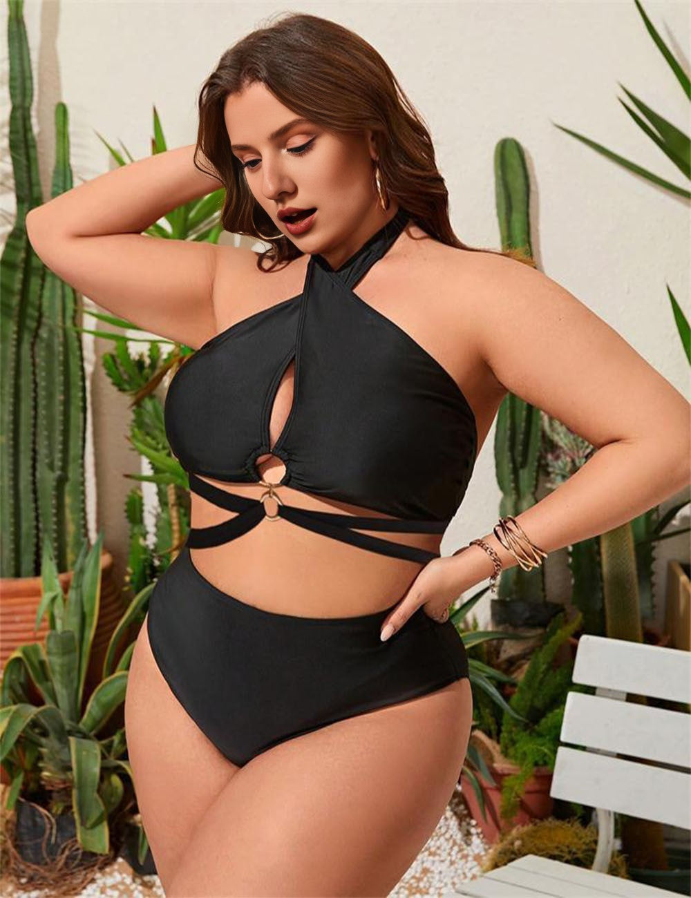 Women_Plus_Size_Backless_Hollow_Lace-Up_Two-Piece_Swimsuit_1