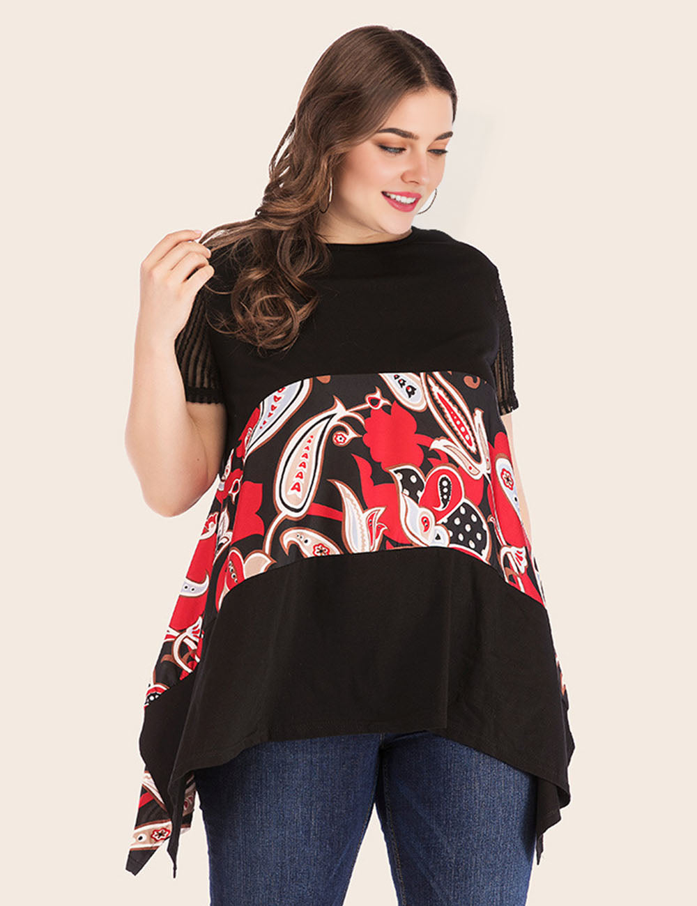 Women_Plus_Size_Bold_Spliced_Top_PRUSES_5