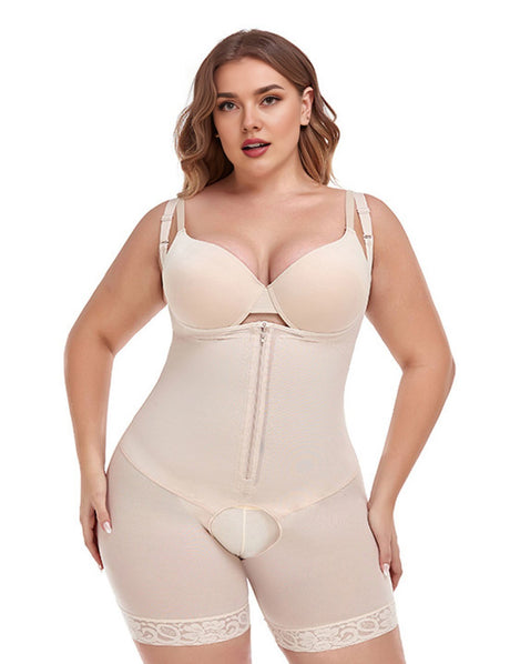 Women  Plus Size Breathable Front Zipper Shaper | PRUSES