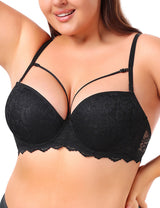 Women Plus Size Breathable Large Cup Underwire Bra | PRUSES-3