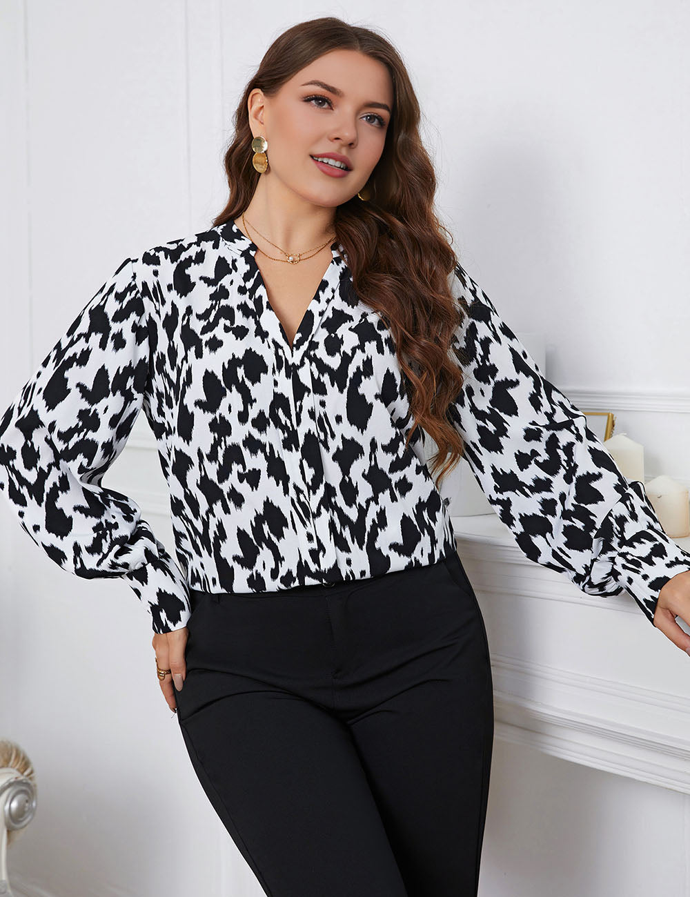 Women_Plus_Size_Casual_Leopard_Print_Cut_Long_Blouse_PRUSES_9