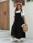 Women_Plus_Size_Casual_Solid_Color_Pleated_Long_Camisole_Dress_PRUSES_1
