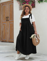 Women_Plus_Size_Casual_Solid_Color_Pleated_Long_Camisole_Dress_PRUSES_1