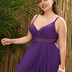 Women Plus Size Conservative solid color Two Piece Swim-10