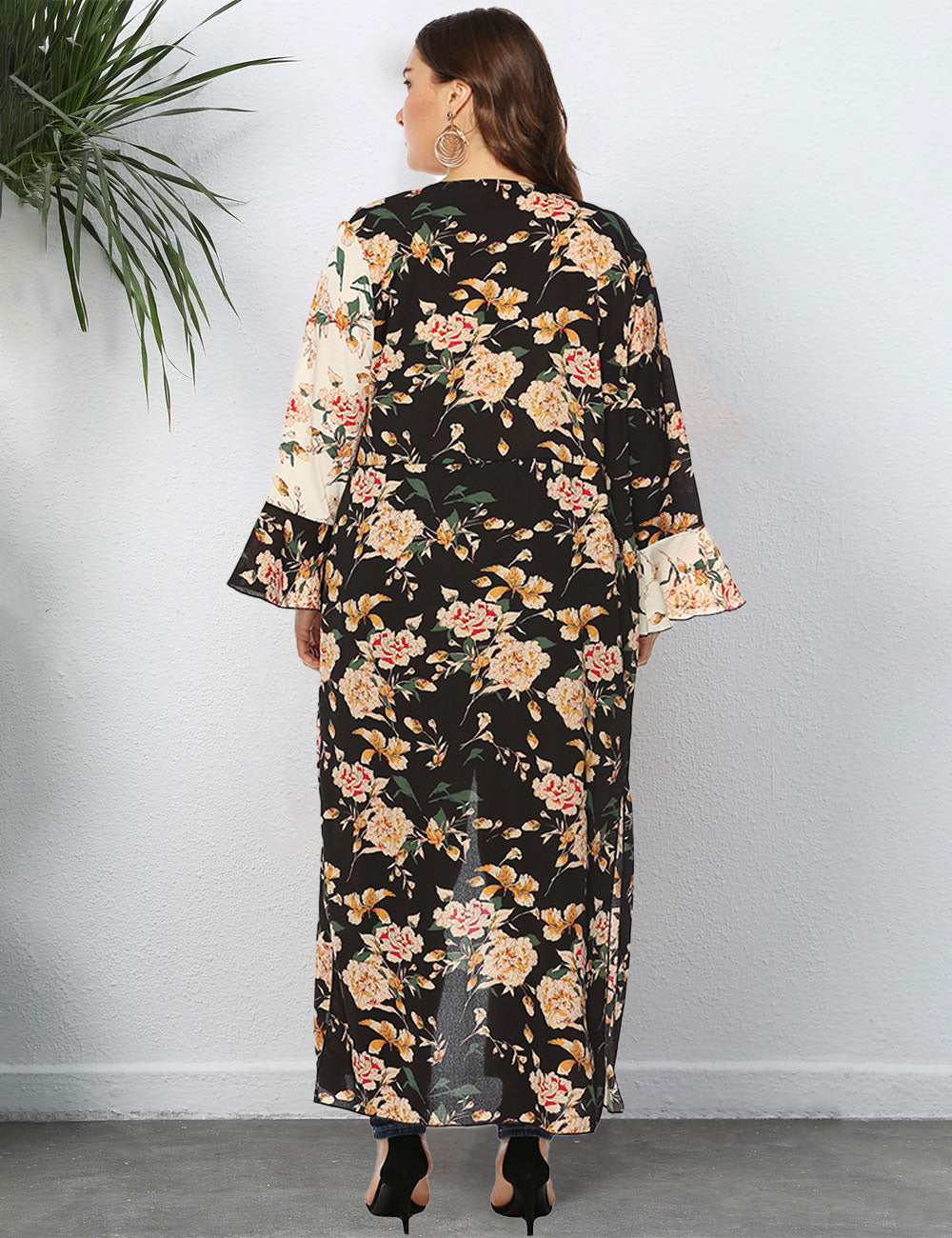 Women_Plus_Size_Contrast_Color_Ruffle_Sleeve_Sun_Protection_Cardigan_5