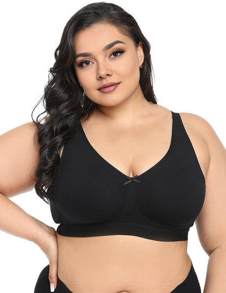Women Plus Size Cotton Full Coverage Ultrathin Bra | PRUSES