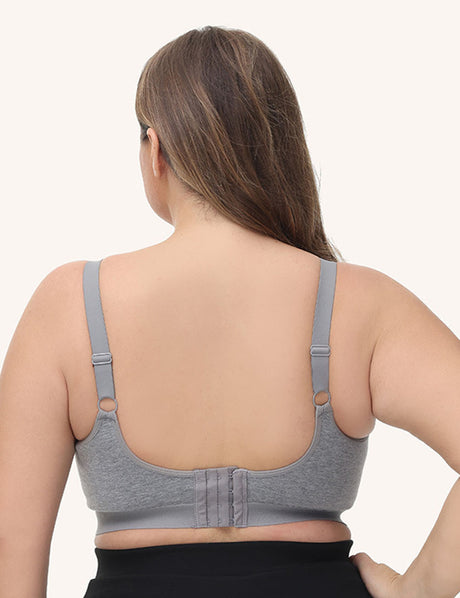 Women Plus Size Cotton Wireless Bra | PRUSES