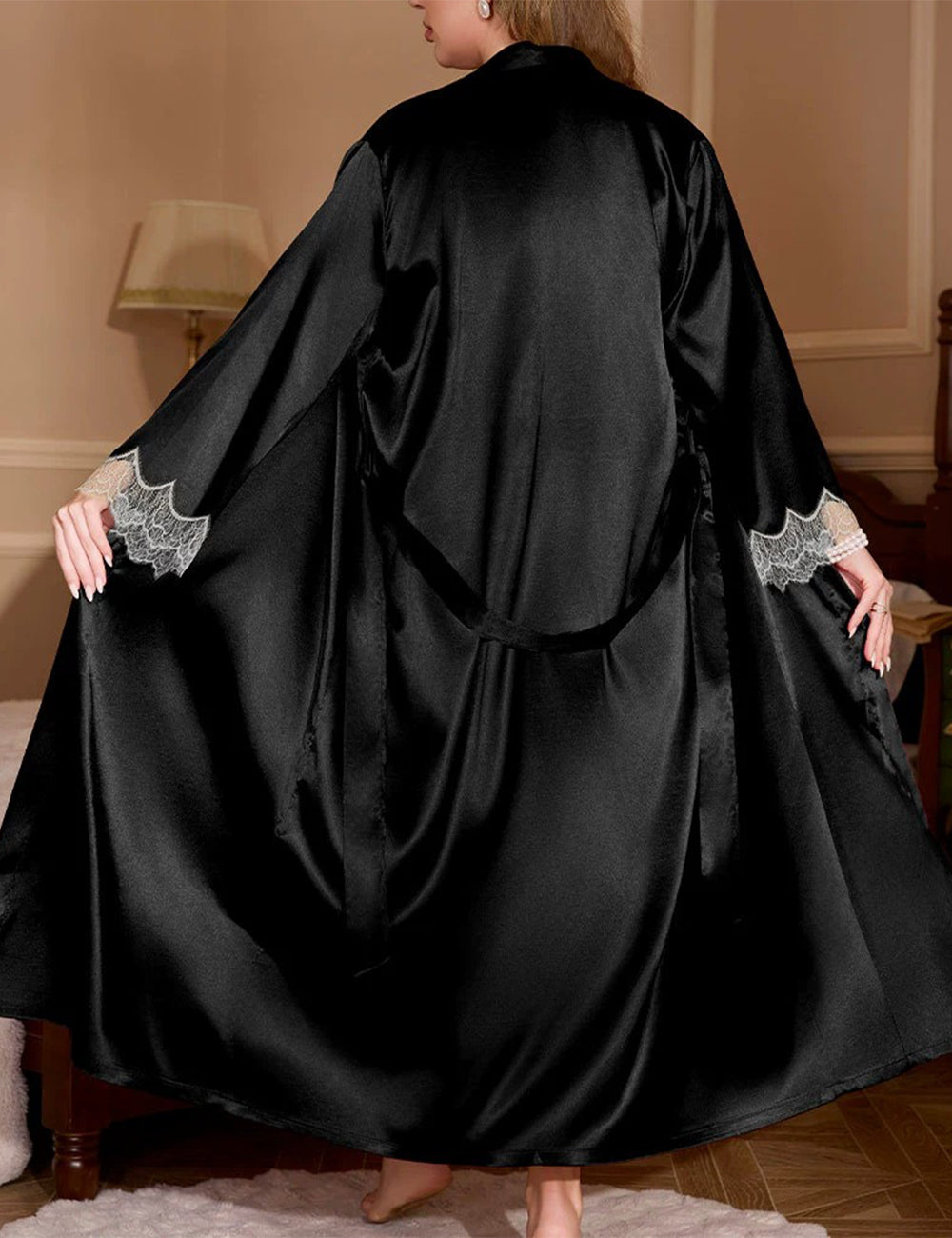 Women_Plus_Size_Elegant_Satin_Lace_Trim_Robe_with_Belt_PRUSES_15