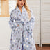 Women Plus Size Flannel Leisure Robe-6