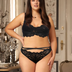 Women Plus Size Floral Lace Underwire Bra Set