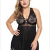 Women Plus Size Floral Sling Cutout Babydoll