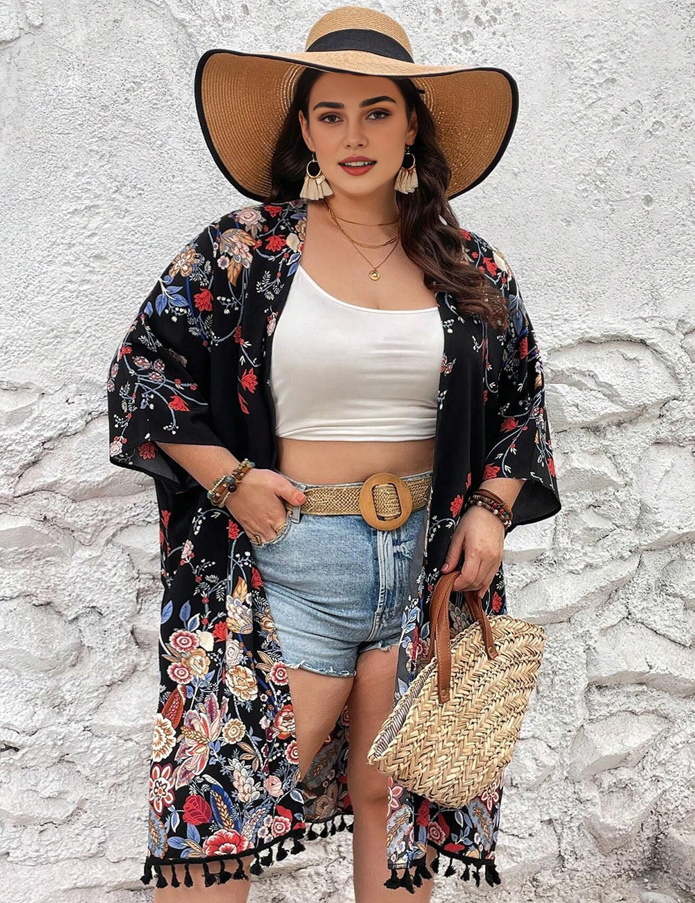 Women_Plus_Size_Fringed_Floral_Cardigan_Beach_Cover-Up_8