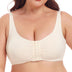 Women Plus Size Front Closure Pleated Wire-Free Bra | PRUSES-6