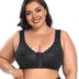Women Plus Size Front Closure Wire Free Vest Bra | PRUSES-1