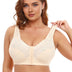 Women Plus Size Front Closure Wire Free Vest Bra | PRUSES-5
