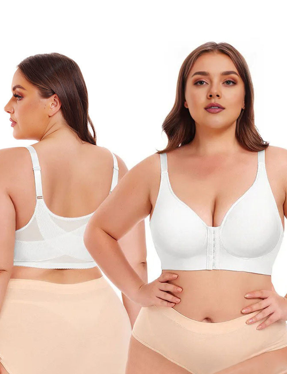 Women_Plus_Size_Front_clasp_Wireless_Posture_Corrector_Bra-5