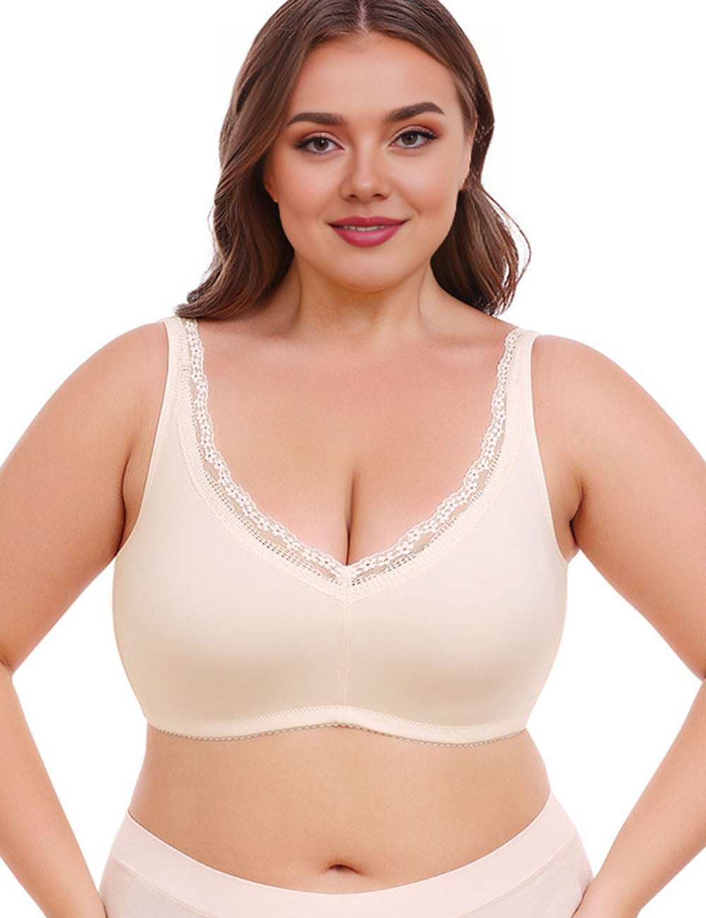 Women Plus Size Full Cup Thin Bra | PRUSES