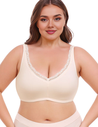 Women Plus Size Full Cup Thin Bra | PRUSES