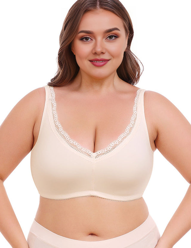 Women Plus Size Full Cup Thin Bra | PRUSES