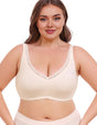 Women Plus Size Full Cup Thin Bra | PRUSES