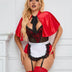 Women Plus Size Halloween Christmas Adult Little Red Riding Hood Cosplay Costumes-3