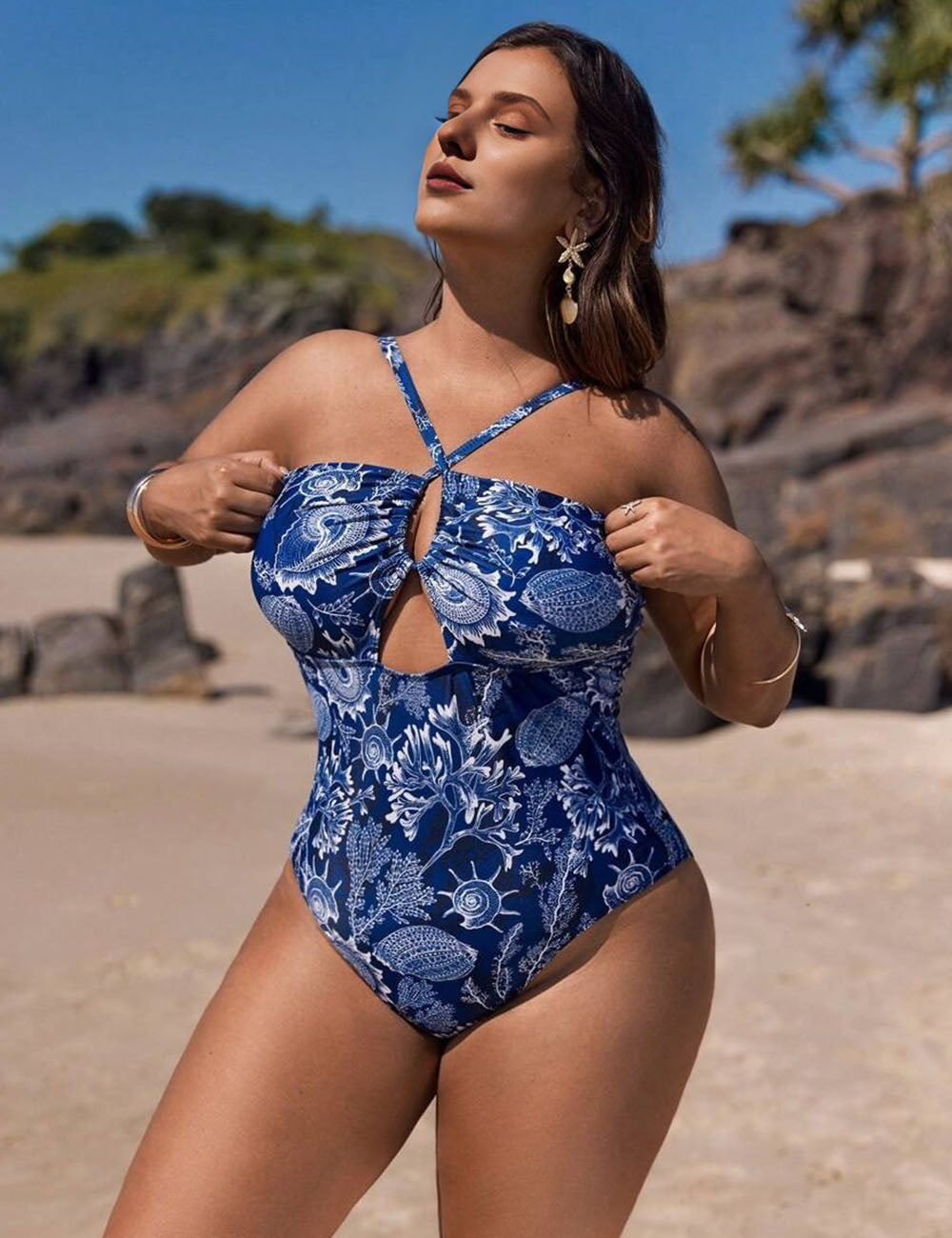 Women_Plus_Size_Halter_Hollow_Binding_Plant_Print_One-Piece_Swimsuit_3