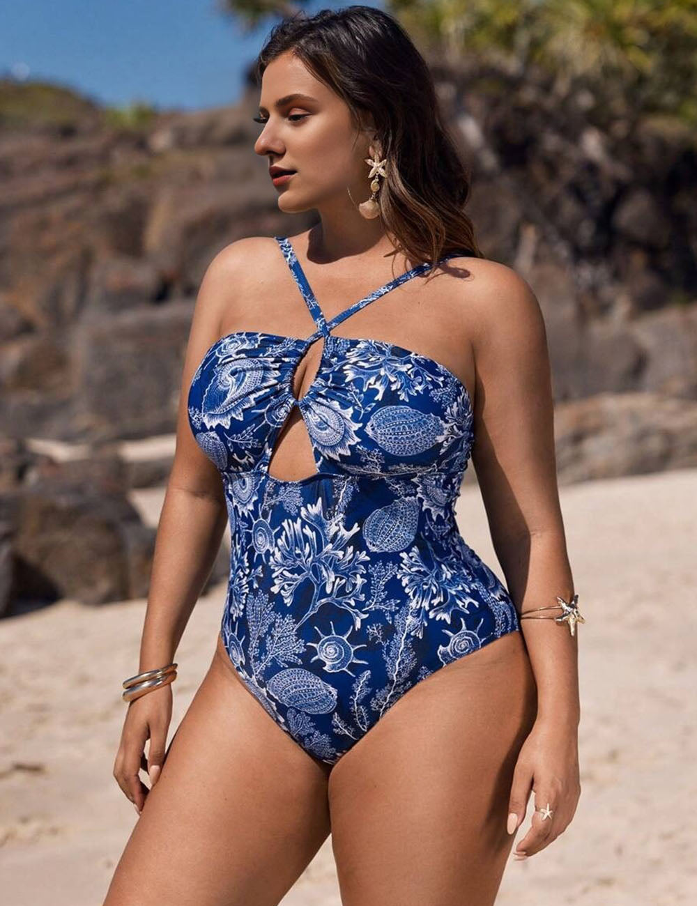 Women_Plus_Size_Halter_Hollow_Binding_Plant_Print_One-Piece_Swimsuit_4