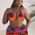 Women_Plus_Size_Halter_Neck_Tie_Back_Floral_Print_Bikini_3_Piece_4