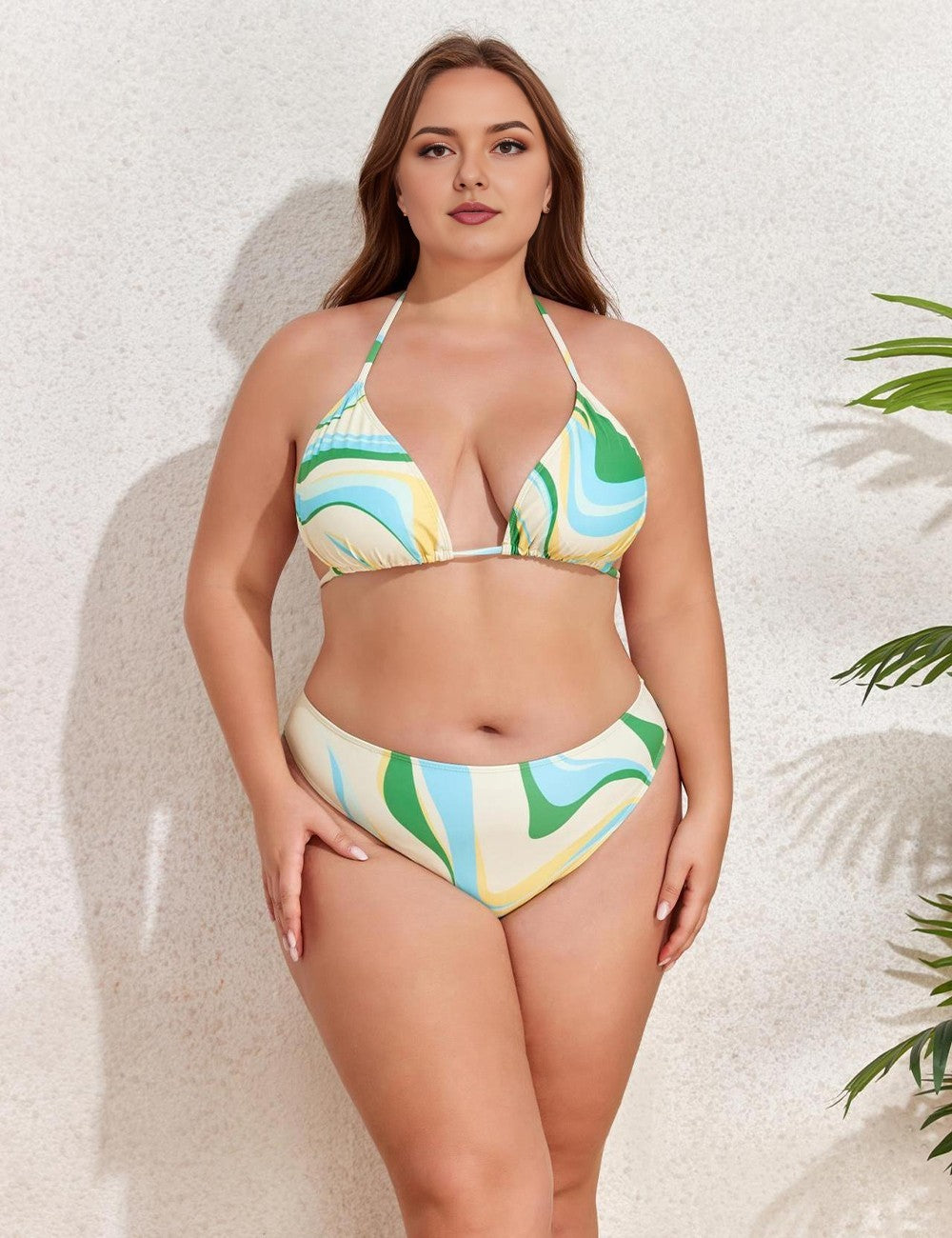 Women_Plus_Size_Halter_Triangle_Bikini_Set_With_Drawstring_Cover_Up_PRUSES_2