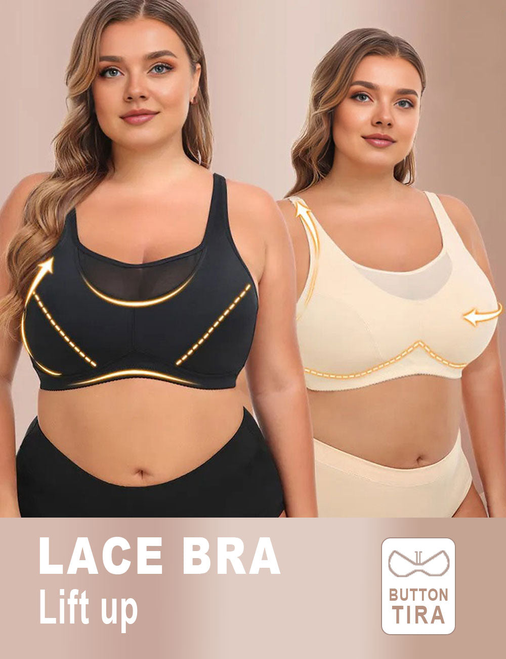 Women Plus Size High Impact Wire-Free Sports Bra | PRUSES-4