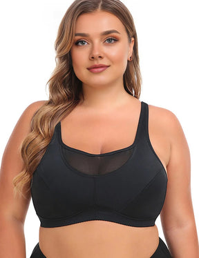Women Plus Size High Impact Wire-Free Sports Bra | PRUSES