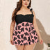 Women Plus Size High Waist Bikini Two Piece Swimsuit-11