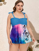 Women Plus Size High Waist Bikini Two Piece Swimsuit-12