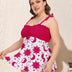Women Plus Size High Waist Bikini Two Piece Swimsuit-5
